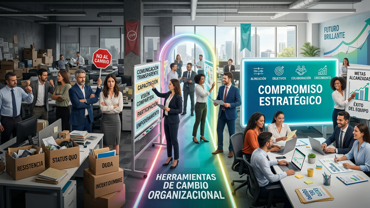 HERRAMIENTAS DE CAMBIO ORGANIZACIONAL: DE LA RESISTENCIA AL COMPROMISO ESTRATÉGICO.