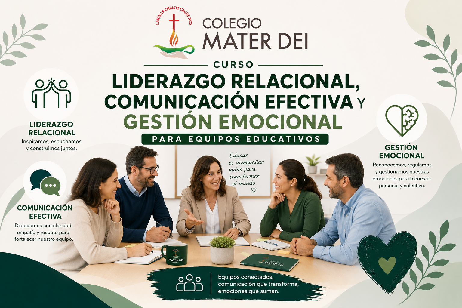 Liderazgo Relacional, Comunicación Efectiva y Gestión Emocional para Equipos Educativos